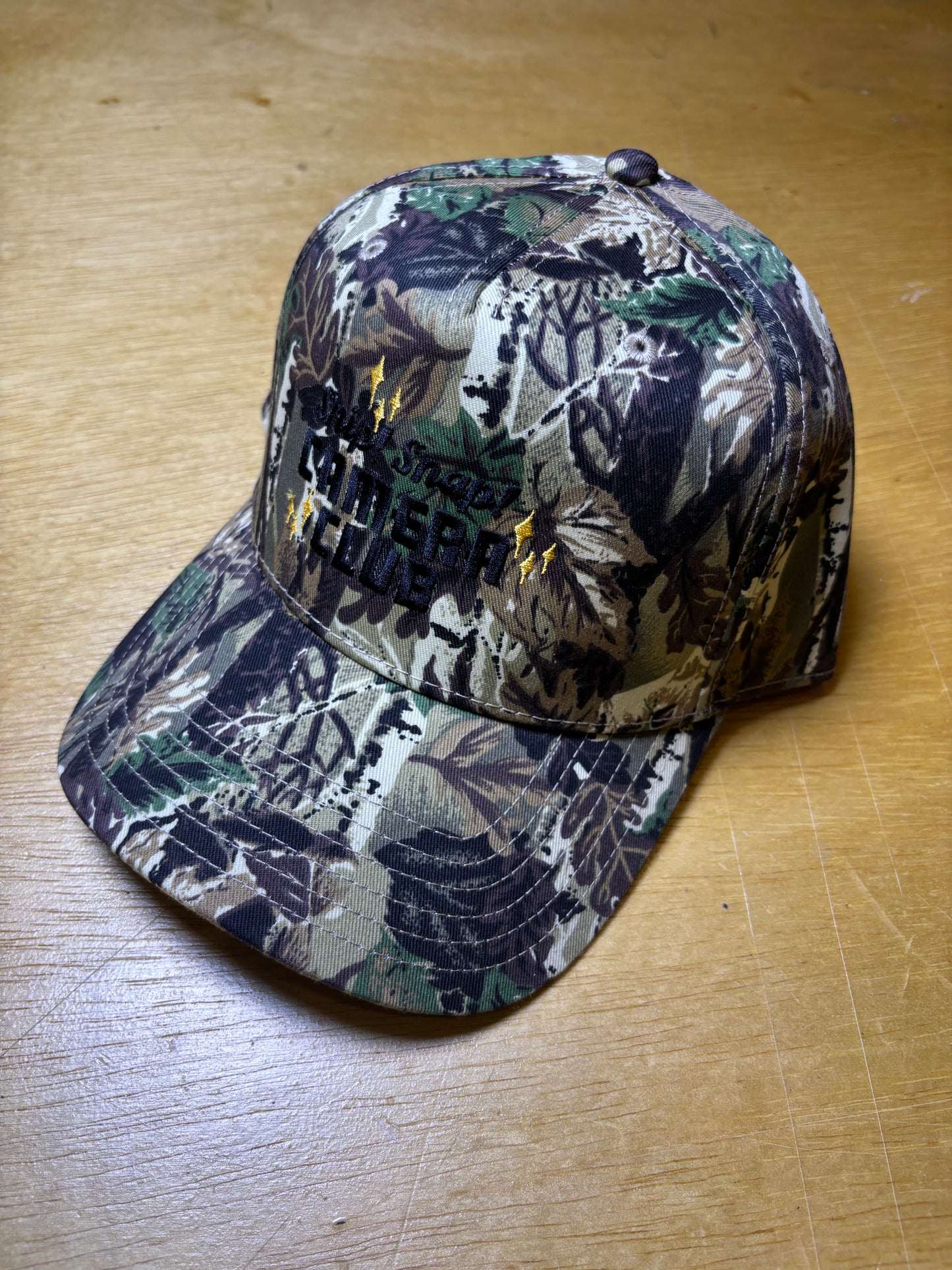 Camera Club Hat - Camo in Black