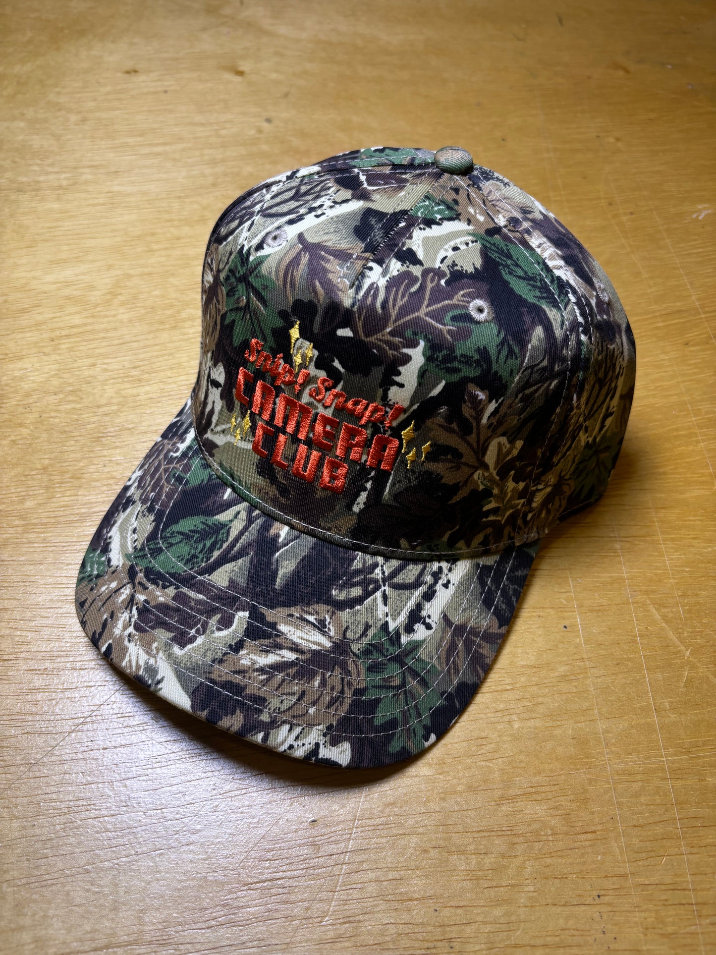 Camera Club Hat - Camo in Orange